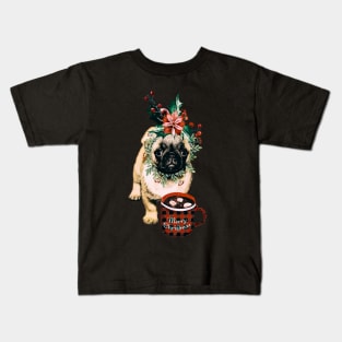 Christmas Pugs Kids T-Shirt